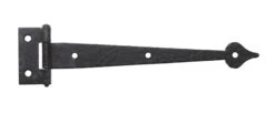 Steel 7.375 X 1.75 Black Strap Door Hinge