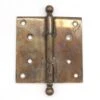 Vintage 4.5 X 4.5 Steel Ball Tip Butt Door Hinge