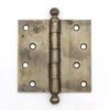 Vintage Steel Ball Tip 4.5 X 4.5 Butt Door Hinge