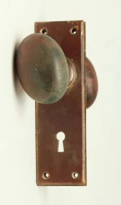 Antique Bronze Oval Heavy Knob Set