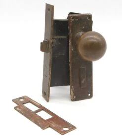 Antique Classic Bronze Ball Passage Door Knob Set