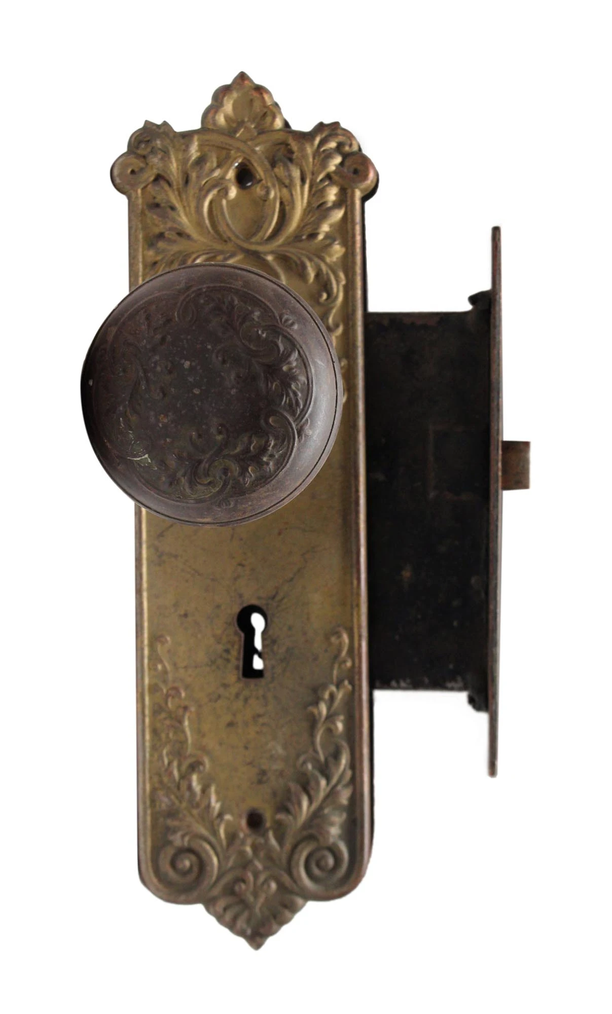 Antique Corbin Lorraine Door Knob Set 3 Antique Corbin Lorraine Door Knob Set