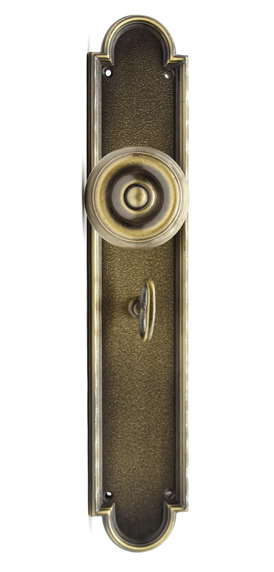 Baldwin Antique Brass Colonial Entry Door Knob Set 3 Baldwin Antique Brass Colonial Entry Door Knob Set