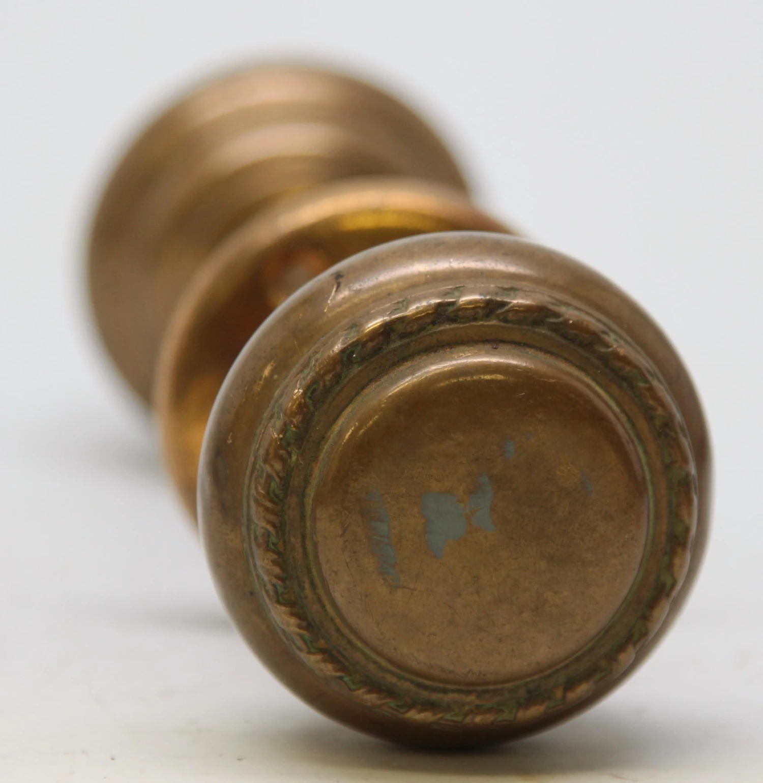 Braided Bronze Knob Set With Rosette 3 Braided Bronze Knob Set With Rosette