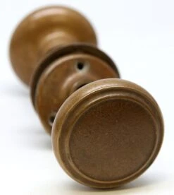 Bronze Concentric Passage Circle Door Knob Set