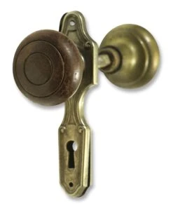 Deco Concentric Door Knob & Plate Set