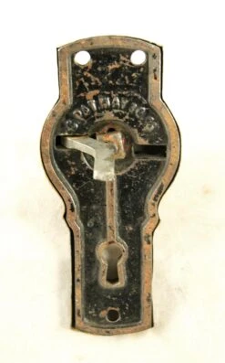 Antique Gilbert Porcelain & Nickel Door Knob Set 8 Antique Gilbert Porcelain & Nickel Door Knob Set -OGT Sale Store door knob sets for sale j155157