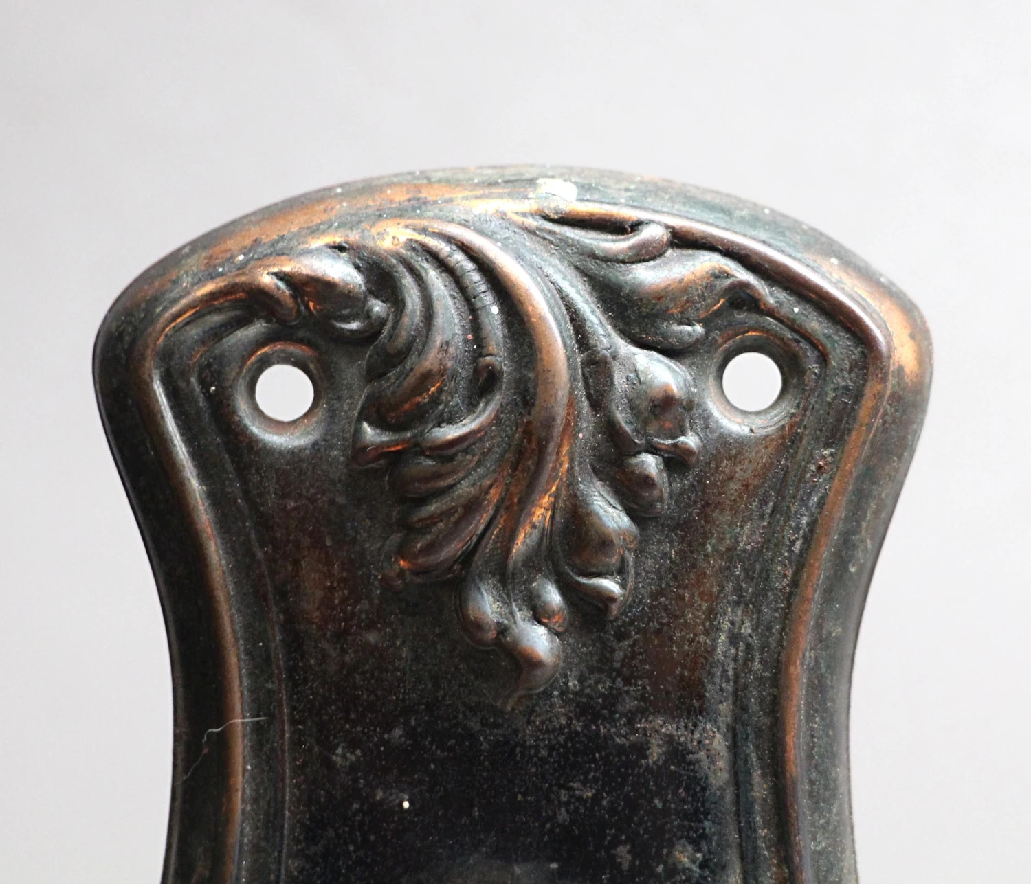 Antique 1910s Lockwood Passage Door Knob & Plate Set 5 Antique 1910s Lockwood Passage Door Knob & Plate Set - Image 3