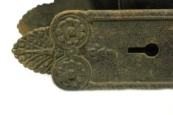 Antique 1920s Penn Cast Iron Yucca Door Knob Set 8 Antique 1920s Penn Cast Iron Yucca Door Knob Set -OGT Sale Store door knob sets for sale m218501