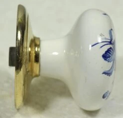 Blue Floral Gainsborough Ceramic Dummy Door Knob 11 Blue Floral Gainsborough Ceramic Dummy Door Knob -OGT Sale Store door knob sets for sale m223120