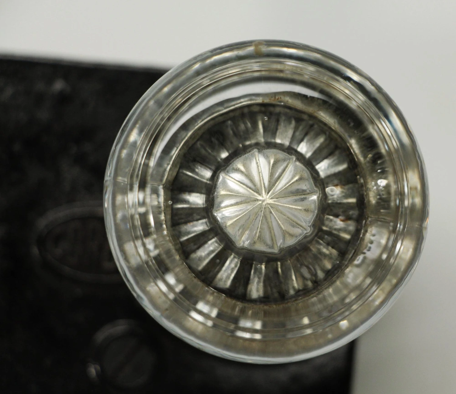 Art Deco Glass Knob Set With Mortise Lock 5 Art Deco Glass Knob Set With Mortise Lock - Image 3