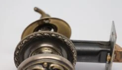 Art Nouveau Floral Door Knob & Closet Latch Set 9 Art Nouveau Floral Door Knob & Closet Latch Set -OGT Sale Store door knob sets for sale n257731