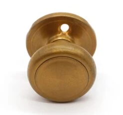 Vintage 1.875 In. Brushed Brass Dummy Door Knob With Rosette 10 Vintage 1.875 In. Brushed Brass Dummy Door Knob With Rosette -OGT Sale Store door knob sets for sale q284669