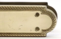 Traditional Braided Edge Polished Brass Oval Door Knob Passage Set -OGT Sale Store door knob sets for sale q285023