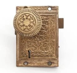 Antique Victorian Bronze Rim Door Lock Set 15 Antique Victorian Bronze Rim Door Lock Set -OGT Sale Store door knob sets for sale q285655