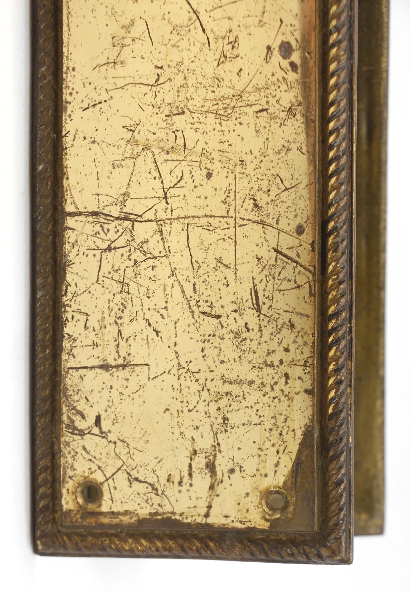 Vintage Concentric Polished Brass Passage Door Knob Set 5 Vintage Concentric Polished Brass Passage Door Knob Set - Image 3