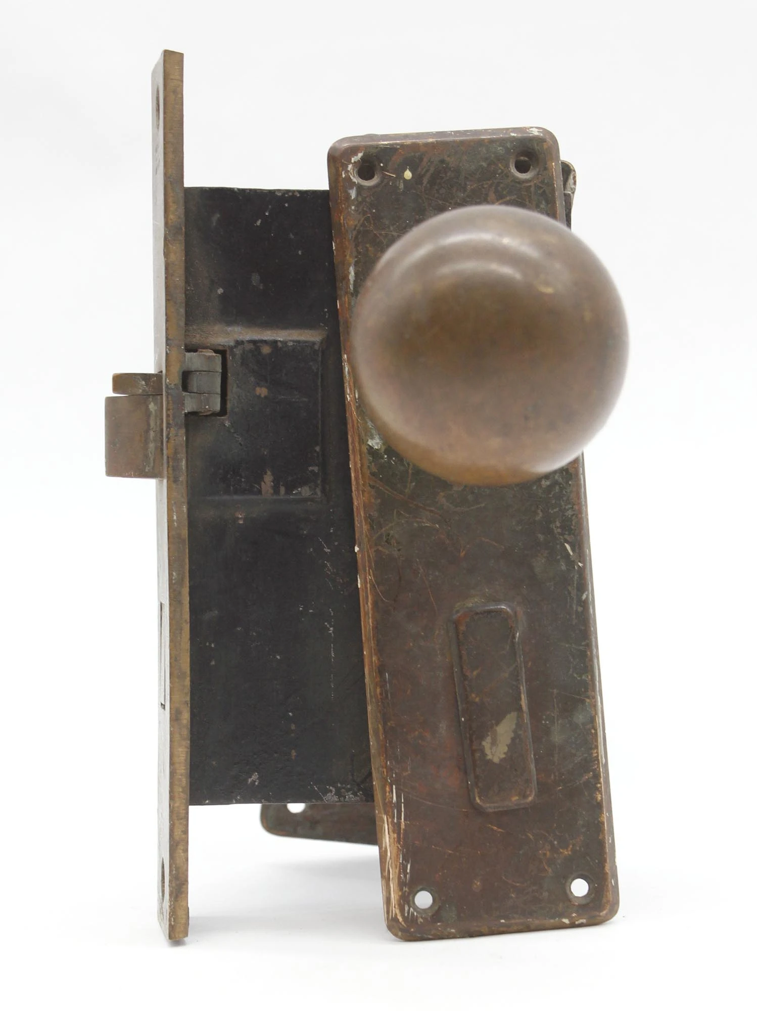 Antique Classic Bronze Ball Passage Door Knob Set 5 Antique Classic Bronze Ball Passage Door Knob Set - Image 3