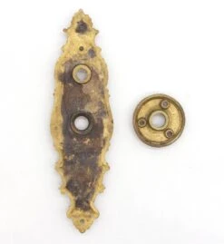 Antique Corbin Rococo Bronze Passage Door Knob Set 9 Antique Corbin Rococo Bronze Passage Door Knob Set -OGT Sale Store door knob sets for sale q287052