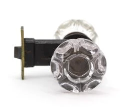 Antique Punted Glass Brass Passage Door Knob Set 12 Antique Punted Glass Brass Passage Door Knob Set -OGT Sale Store door knob sets for sale q287363