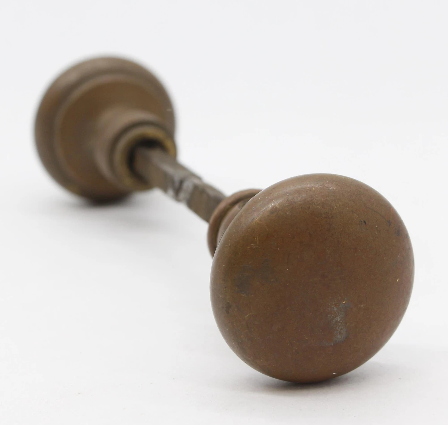 Traditional 1.75 In. Brass Passage Door Knob Set 5 Traditional 1.75 In. Brass Passage Door Knob Set - Image 3