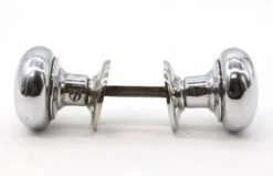 Vintage Polished Nickel Brass Passage Classic Door Knob Set 10 Vintage Polished Nickel Brass Passage Classic Door Knob Set -OGT Sale Store door knob sets for sale q287891