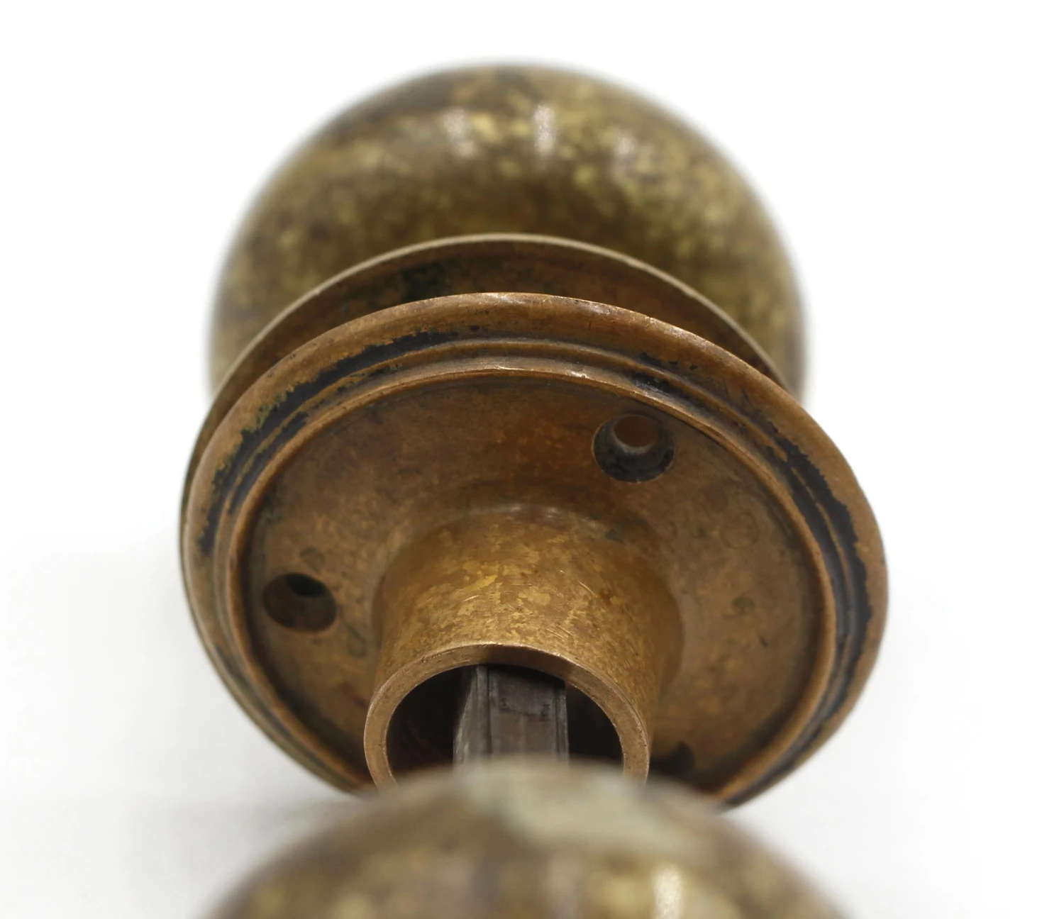 Antique Emblematic BU Brass Door Knob Set 5 Antique Emblematic BU Brass Door Knob Set - Image 3