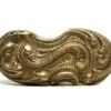 Gilded Bronze French Lever Door Knob With Plate