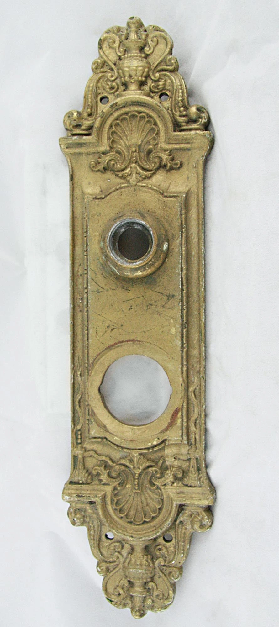 Antique Louis XV Oval Door Knob Set 4 Antique Louis XV Oval Door Knob Set - Image 2