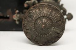 Ornate Floral Beaded Closet Door Knob Set With Lock 11 Ornate Floral Beaded Closet Door Knob Set With Lock -OGT Sale Store door knob sets n241062