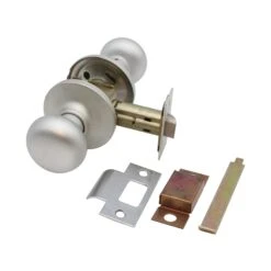 Olde New Russwin The Forum Beacon Nickel Passage Door Knob Set