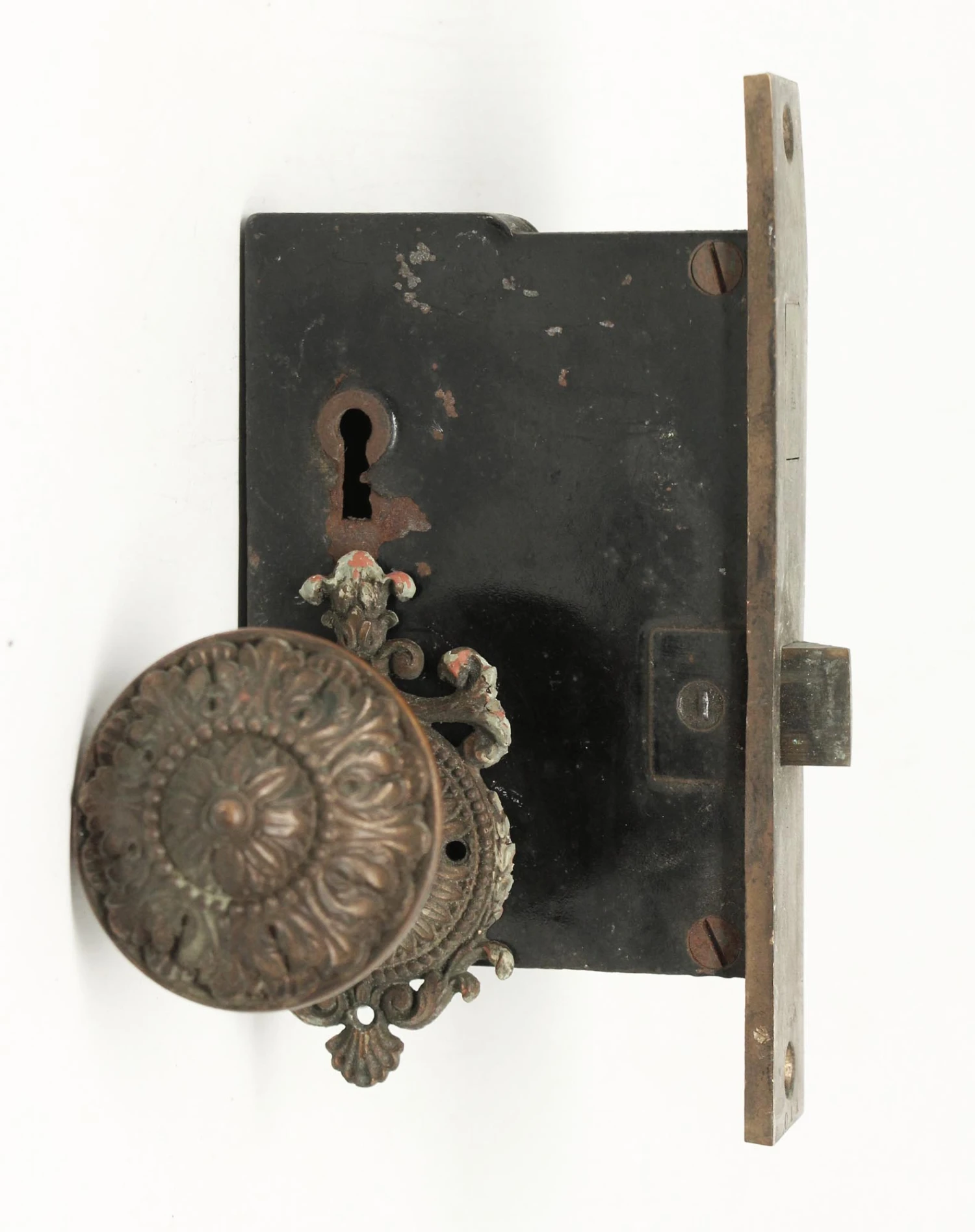 Ornate Floral Beaded Closet Door Knob Set With Lock 3 Ornate Floral Beaded Closet Door Knob Set With Lock