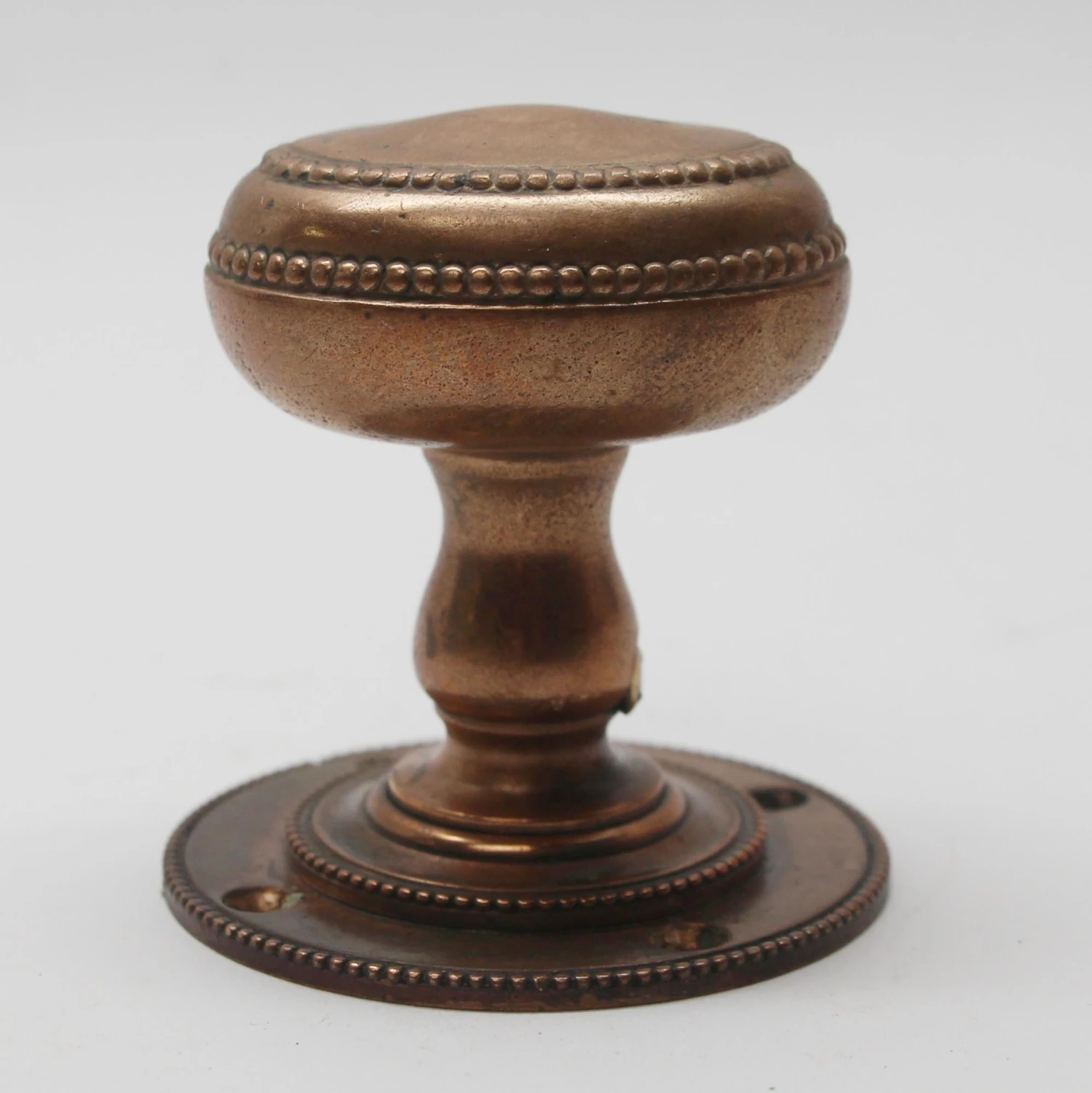 Bronze Antique Dummy Door Knob With Attached Rosette 4 Bronze Antique Dummy Door Knob With Attached Rosette - Image 2