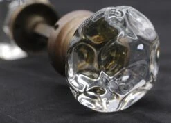 Pair Of Antique Collectors Glass X Center Doorknobs 9 Pair Of Antique Collectors Glass X Center Doorknobs -OGT Sale Store door knob sets q276333