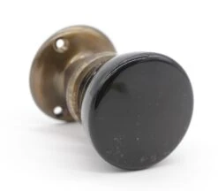 Mid Century Black Ceramic Dummy Door Knob Pull 7 Mid Century Black Ceramic Dummy Door Knob Pull -OGT Sale Store door knob sets q278979