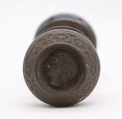 Antique Cast Iron Lady Greek & Black Porcelain Door Knob Set 15 Antique Cast Iron Lady Greek & Black Porcelain Door Knob Set -OGT Sale Store door knob sets q283150