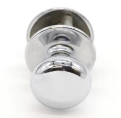 Olde New Modern Chrome Over Brass Round Plain Door Knob Latch Closet Set 9 Olde New Modern Chrome Over Brass Round Plain Door Knob Latch Closet Set -OGT Sale Store door knob sets q284453