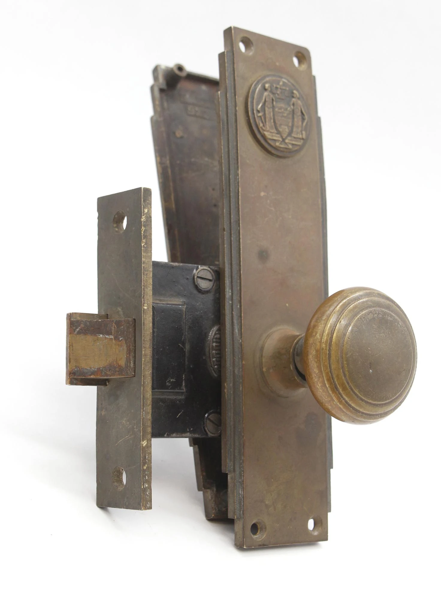 Philadelphia Civic Center Art Deco Bronze Door Knob Set 4 Philadelphia Civic Center Art Deco Bronze Door Knob Set - Image 2