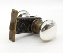 Antique Mercury Glass Passage Door Knob Set -OGT Sale Store door knob sets q287648