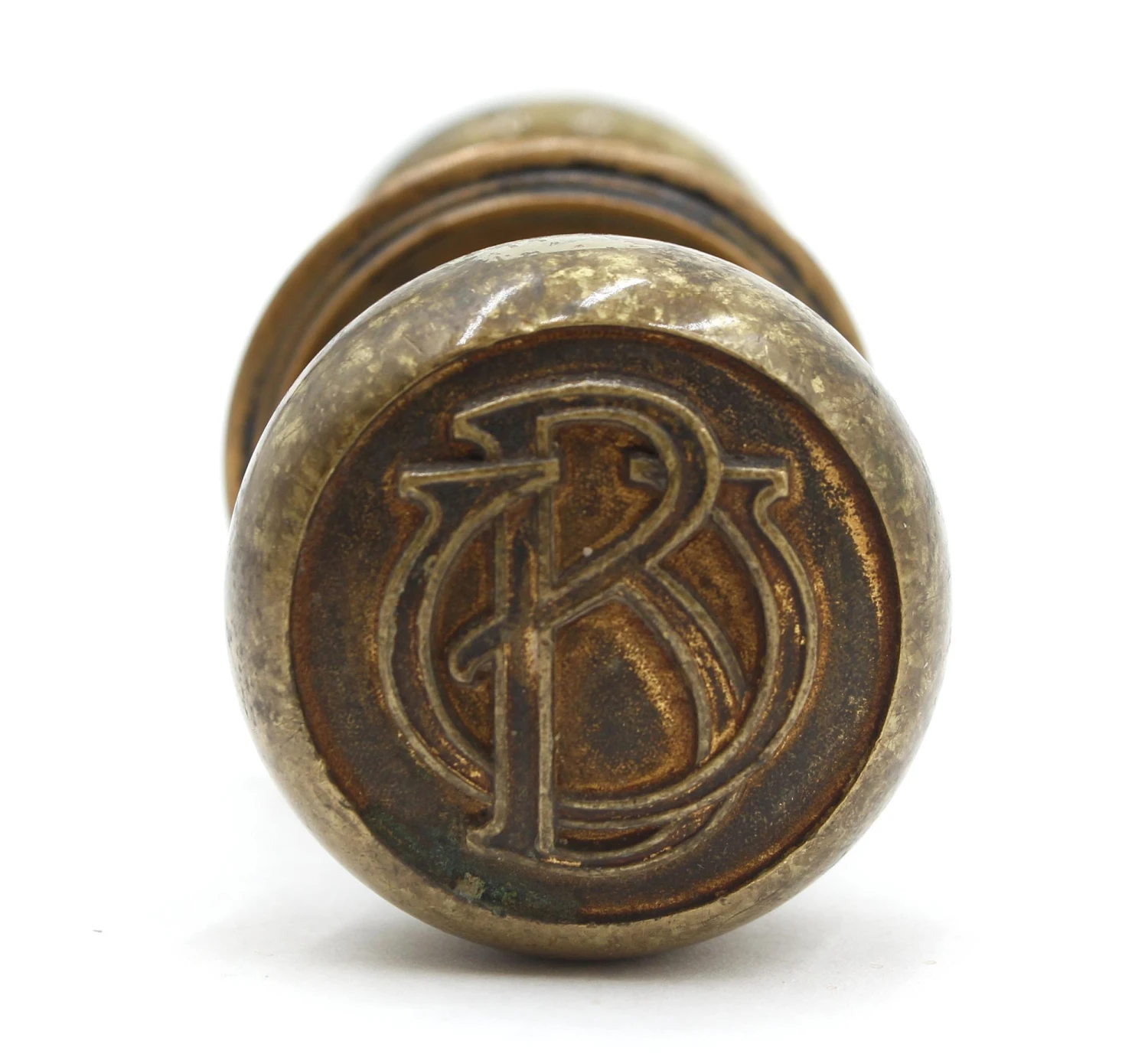 Antique Emblematic BU Brass Door Knob Set 4 Antique Emblematic BU Brass Door Knob Set - Image 2