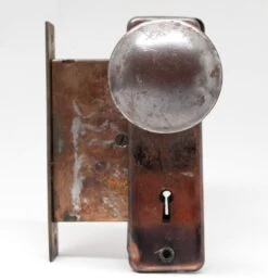 Steel Door Knob, Plate & Mortise Lock Set