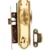 Traditional Oval Brass Door Knob & Privacy Lock Door Set