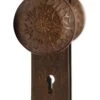 Vernacular Sargent Bronze 6 Fold Door Knob Set