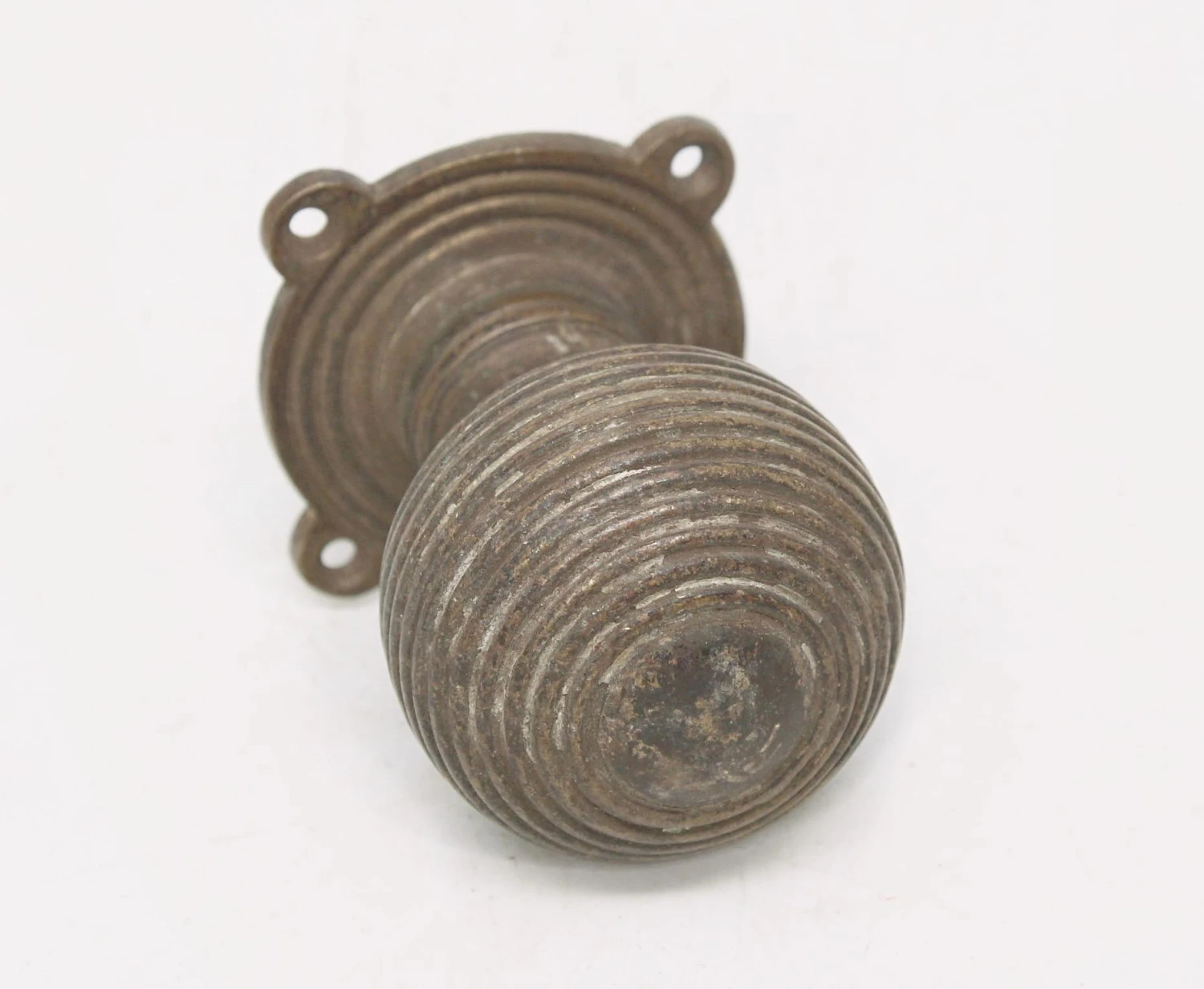 Vintage Ball Shaped Dummy Door Knob With Rosette 3 Vintage Ball Shaped Dummy Door Knob With Rosette