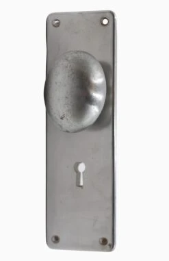 Vintage Classic 7.5 In. Nickeled Brass Passage Door Knob Set