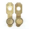 Vintage Round Concentric Brass Art Deco Door Knob Set 2 Vintage Round Concentric Brass Art Deco Door Knob Set -OGT Sale Store door knob sets vintage round concentric brass art deco door knob set q287177