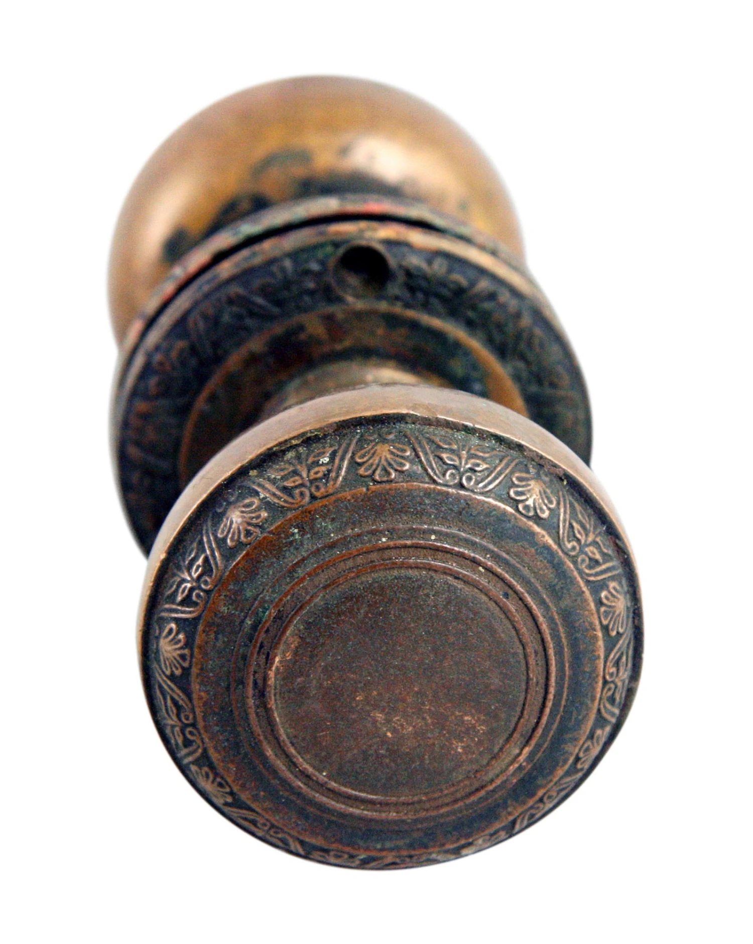 Yale & Towne Brass Concentric Flower Door Knob Set 3 Yale & Towne Brass Concentric Flower Door Knob Set