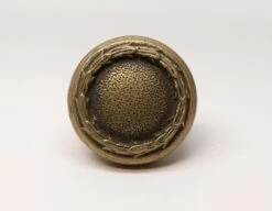 1900s Cast Bronze Reading Larello Wreath Door Knob