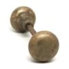 Antique 1.875 In. Cast Brass Plain Passage Door Knobs -OGT Sale Store door knobs antique 1875 in cast brass plain passage door knobs n241076