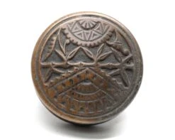 Antique 1880s Branford Bronze Entry Vernacular Door Knob