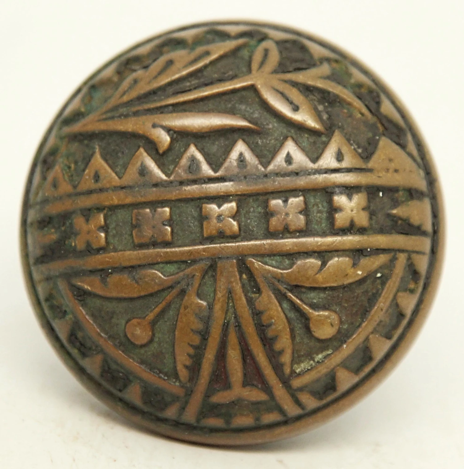 Antique 1880s Britten Graham & Mathess Bronze Door Knob 3 Antique 1880s Britten Graham & Mathess Bronze Door Knob